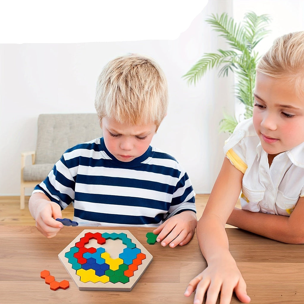 Kleur en vorm puzzels die peuters helpen bij het ontwikkelen van fijne motoriek en coördinatie.