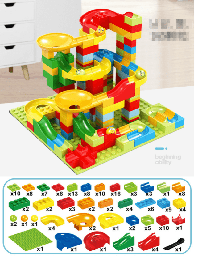 MarbleBlocks  kinderen ontdekken plezier en leren met een knikkerbaan bouwset vol mogelijkheden.
