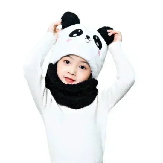 PandaWarm wintermuts set - Schattige sjaal voor kinderen, perfect voor een stijlvolle winterlook.