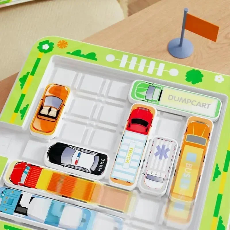 Een uitdagende puzzel met verschillende soorten voertuigen.