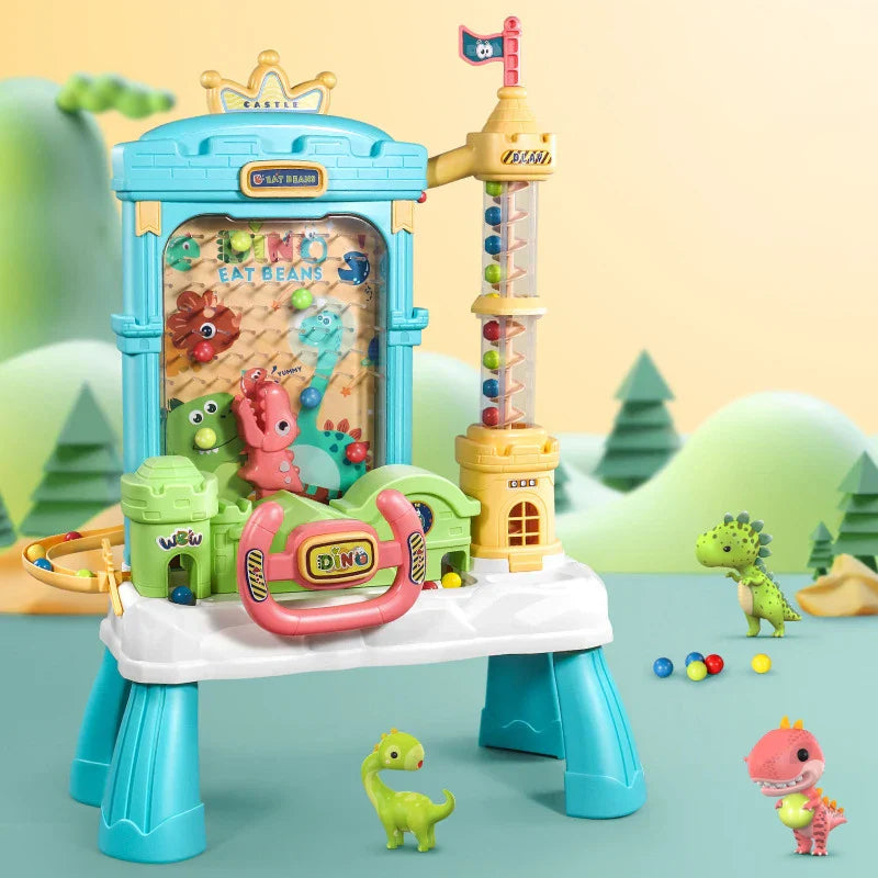 Dino speelset met kleurrijke onderdelen voor creatief en educatief spel.