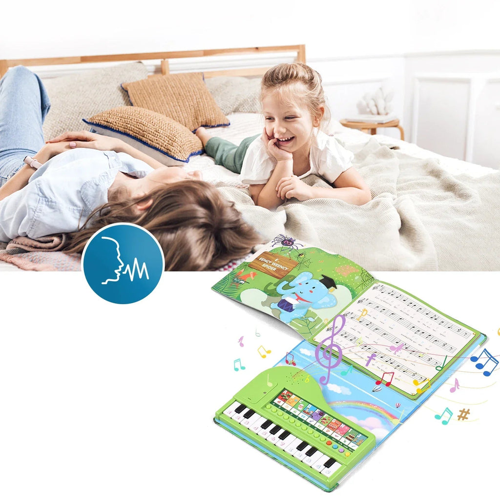 Muziekboek voor kinderen met een compact ontwerp.