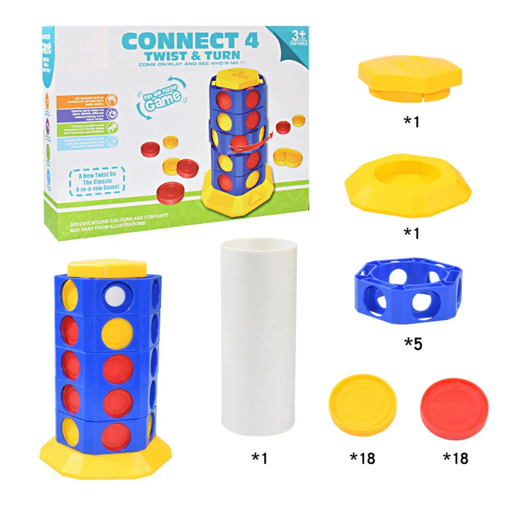 Complete set met toren, speelstukken en verpakking.