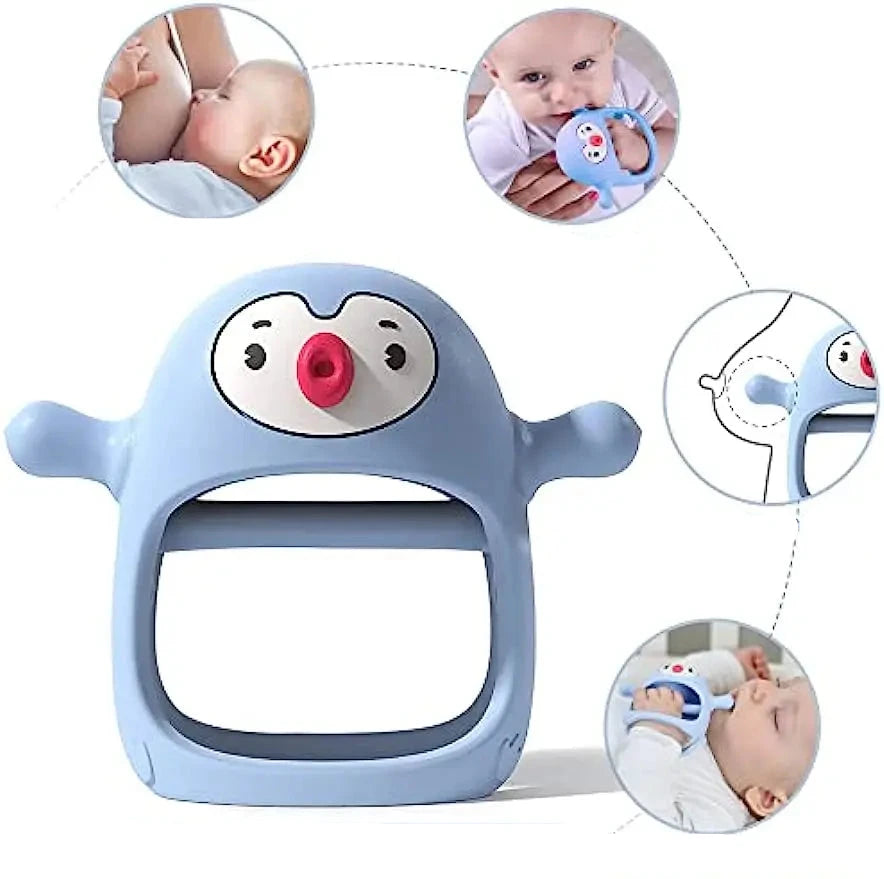 Antibacterieel bijtspeeltje met een schattig ontwerp, geschikt voor baby's.