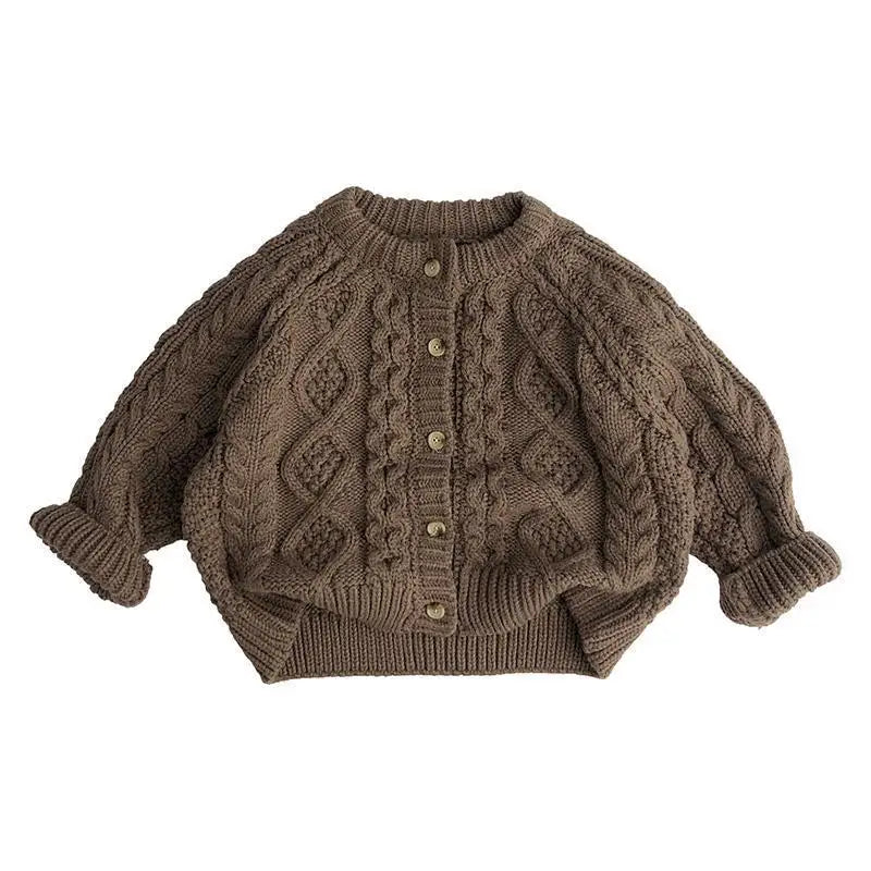 Finn trendy gebreide trui voor kinderen, zorgt voor een moderne uitstraling.
