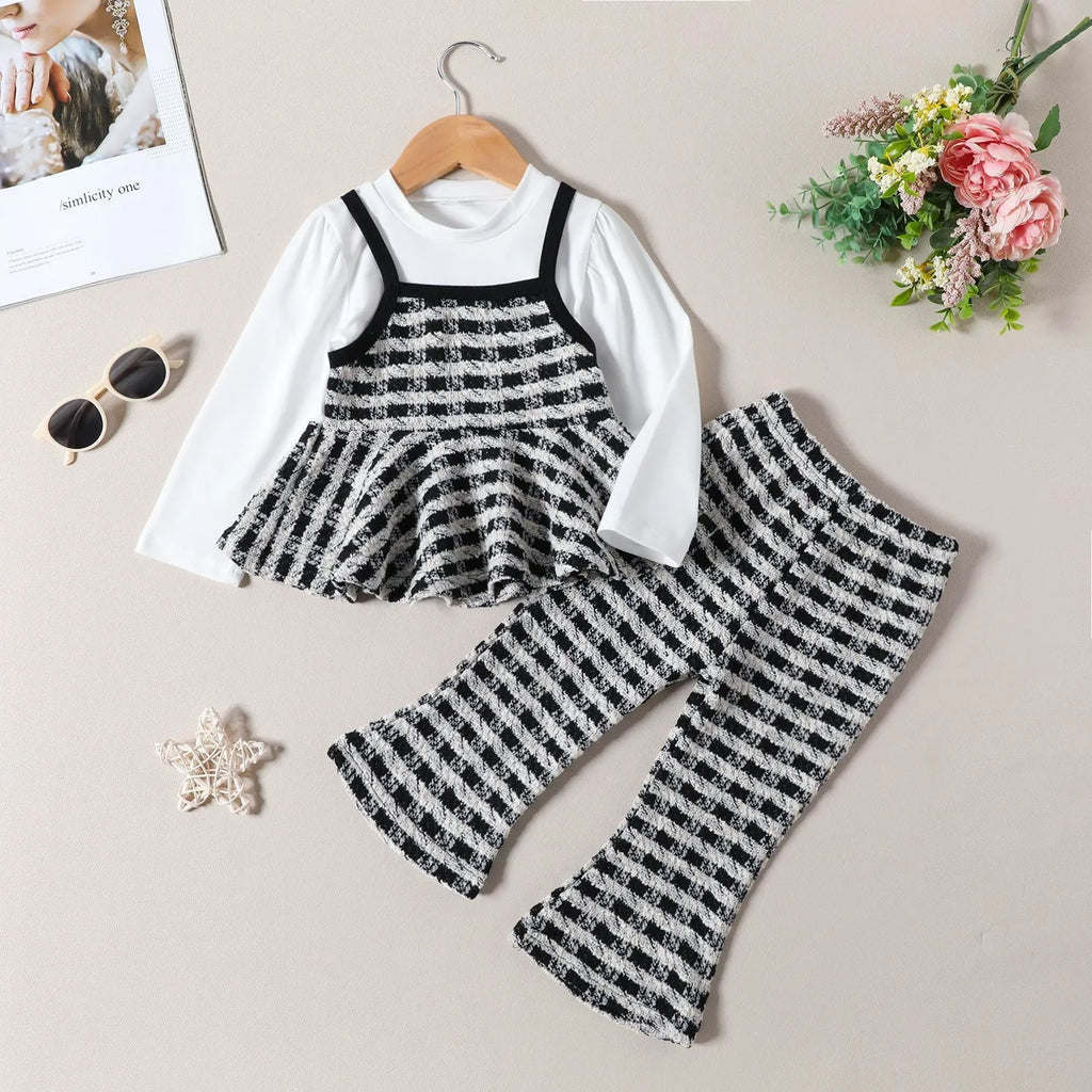 Lena luxe en modieuze driedelige outfit voor meisjes, biedt een verfijnde look voor elk event.
