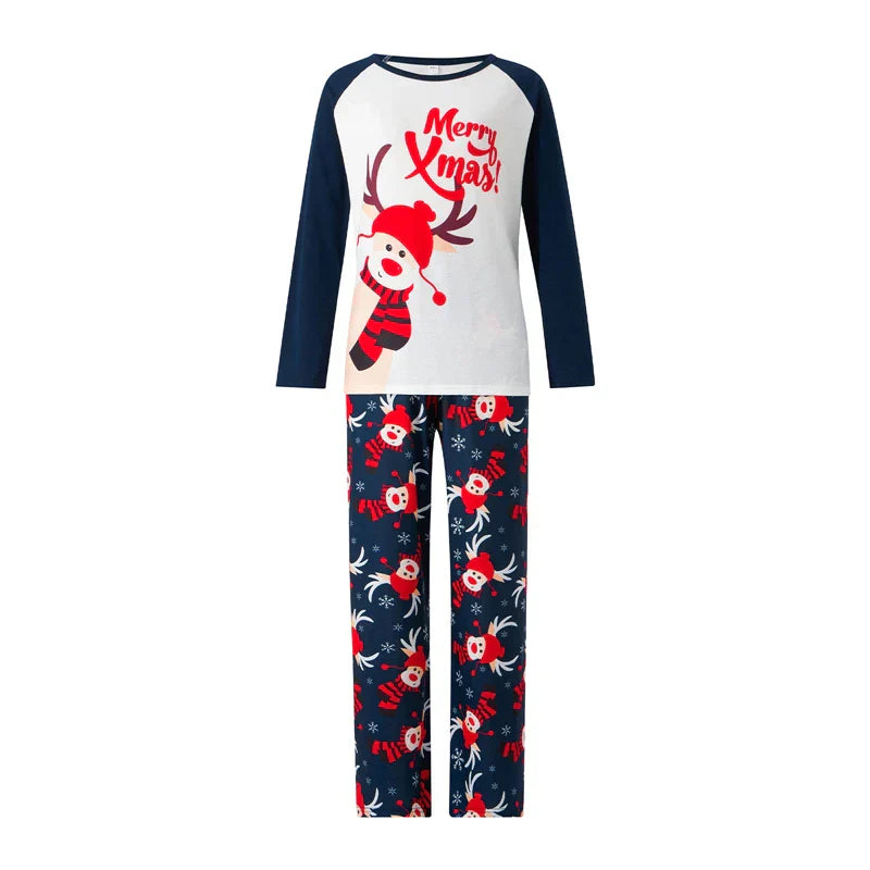 Baby-romperversie van de kerstpyjama met sneeuwvlokdetails.