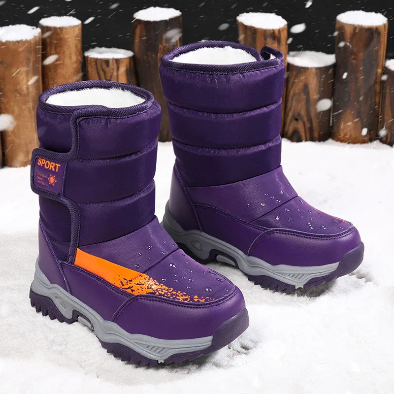 Max praktische en warme schoenen voor kinderen, perfect voor winterse avonturen.
