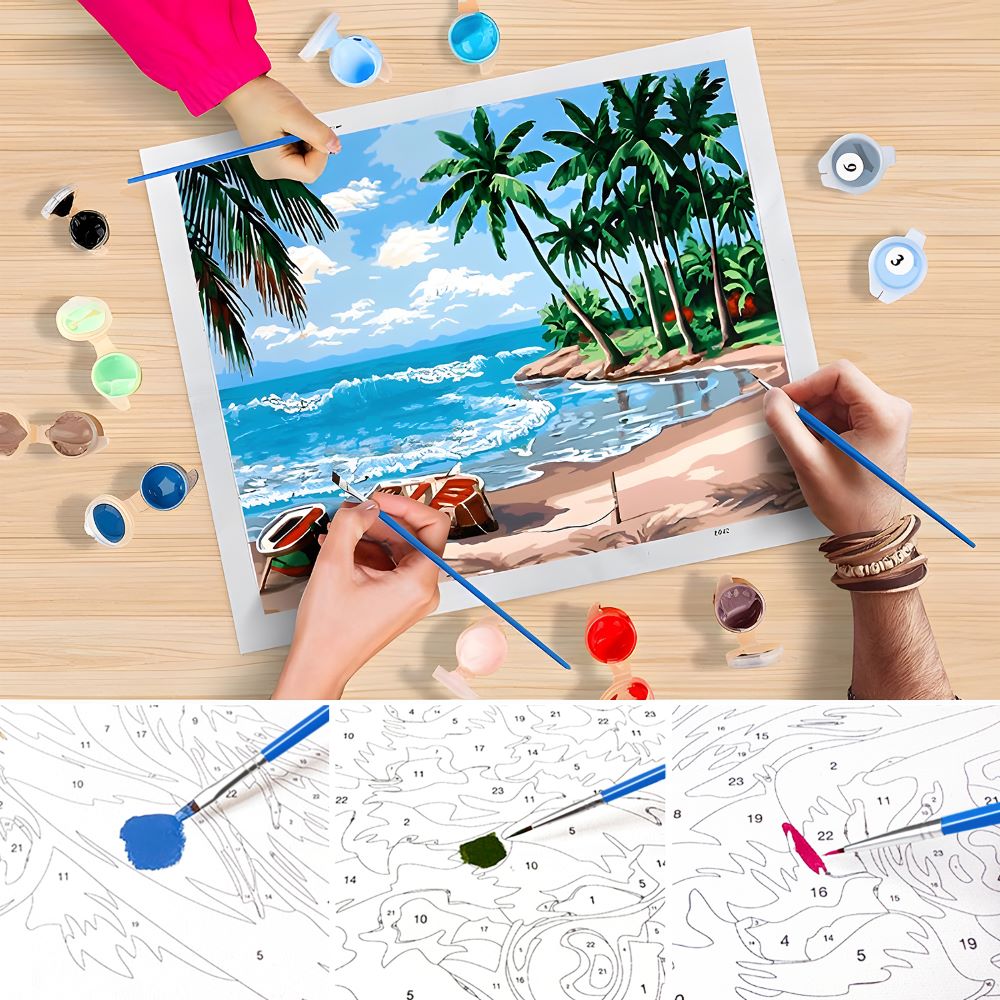 InspireArts biedt een ontspannende en creatieve activiteit waarmee beginners een prachtig schilderij kunnen maken.

