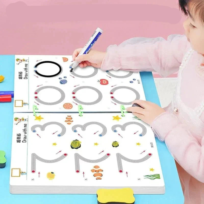 SmartTracing educatief hulpmiddel voor jonge kinderen om hun schrijfvaardigheid op een leuke manier te ontwikkelen.
