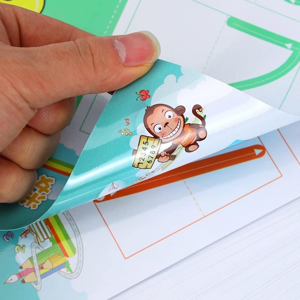 SmartTracing  interactief werkboek voor traceren met kleurrijke en aantrekkelijke ontwerpen voor kinderen.
