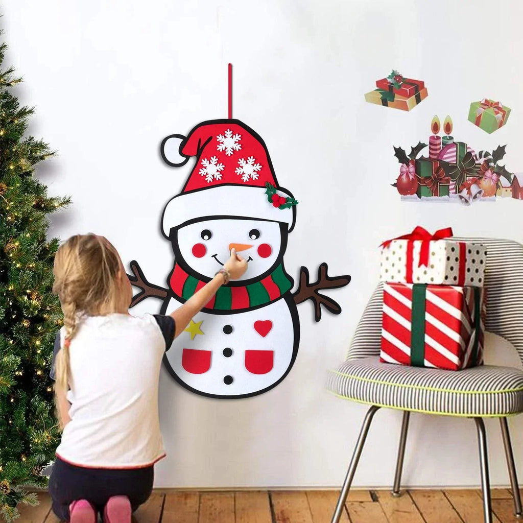 CreativeXmas DIY kerstboom voor kinderen, compleet met zachte en veilige decoraties.
